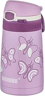 Fiftyfifty Çocuk 350 Ml Pipetli Paslanmaz Çelik Termos Bpa İçermez 7 Renk Mor ürün görseli 1