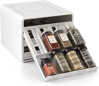 Youcopia Spicestack Baharat Rafı, Ayarlanabilir, 24 Şişe, Beyaz ürün görseli 1