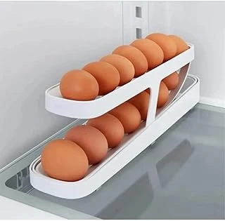 Ti̇neke 2 Katlı Otomatik Buzdolabı Yumurta Standı Yumurtalık Rafı Saklama Kabı Buzdolabı Organizer ürün görseli 1