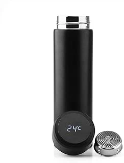 Mobee Siyah Dokunmatik Ekranlı Sıcaklık Göstergeli Demleme Üniteli Vakum Pedli Akıllı Termos 480 Ml ürün görseli 1