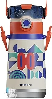 Cocosmile Özel Kutulu 500 Ml Pipetli Çelik Termos -Boyun Askılı- 4 Farklı Robot Modeli Cs0001 ürün görseli 1