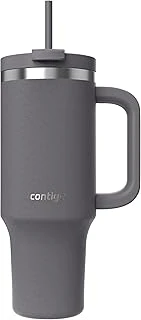 Contigo Üniseks Yetişkin Streeterville Tumbler Pipetli Yalıtımlı Su Şişesi, 1.2L, Antrasit ürün görseli 1