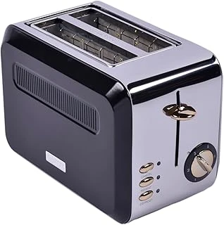 Berghoff Gem Titan 2 Dilim Ekmek Kızartma Makinesi – 980 W, Paslanmaz Çelik Gövde | Siyah Gümüş ürün görseli 1