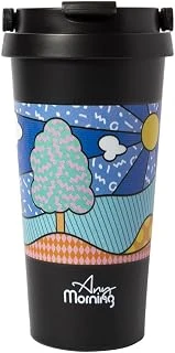 Any Morning 500 Ml Paslanmaz Çelik Termos Mug, 6 Saat Sıcak, 10 Saat Soğuk Siyah Ba21525 ürün görseli 1