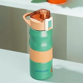 Cooker 1393-4 Paslanmaz Çelik Sızdırmaz Çift Katmanlı Yalıtımlı Çay Kahve Termosu Yeşil 350 Ml ürün görseli 1