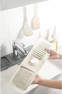 Elastik Musluk Matı Su Tutucu Düzenleyici Kaydırmaz Taban Organizer Mutfak Banyo Lavabo, ürün görseli 1