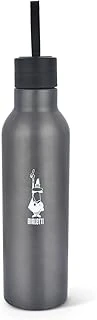 - Termal Şişe - 750Ml - Koyu Gri Renk - Paslanmaz Çelik - Çift Katmanlı - 12 Saat Sıcak 24 Saat Soğuk Tutar - Hava Geçirmez Vidalı Kapak Özelliği - Özel Silikon Conta Sayesinde Sızdırmaz Şiş ürün görseli 1
