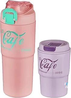 Vagonlife 2'Li Çelik Termos-Kahve Bardağı Seti 750Ml Çift Kullanım Termos//450Ml Mug Kahve Bardağı ürün görseli 1