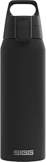 Sigg - Yalıtımlı Içecek Şişesi – Shield Therm One Black – Gazlı Içecekler Için Uygundur – Sızdırmaz, Bulaşık Makinesinde Yıkanabilir – Bpa Içermez –%90 Geri Dönüştürülmüş Paslanmaz Çelik – Siyah – ürün görseli 1