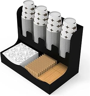 Metal Çay Kahve Organizasyon Standı 16Oz Si̇yah ürün görseli 1