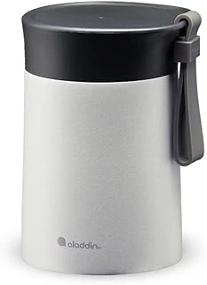 Aladdin Bistro Thermavac Paslanmaz Çelik Yemek Termosu, Gri (Stone Grey), 0.4 L ürün görseli 1