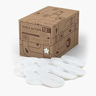 Catit Triple Action Filtre, 3 Kat Etkili Yedek Filtre, Çeşme Filtresi, 12'Li Paket ürün görseli 1
