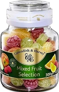 Cavendish & Harvey Mixed Fruit Hard Candy Drops/Karışık Meyveli Cam Kavanoz 300 G ürün görseli 1