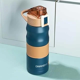 Cooker 1393-2 Paslanmaz Çelik Sızdırmaz Çift Katmanlı Yalıtımlı Çay Kahve Termosu Lacivert 350 Ml ürün görseli 1