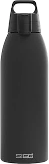 Sigg - Yalıtımlı Içecek Şişesi – Termos Shield Therm One Black – Gazlı Içecekler – Sızdırmaz – Bulaşık Makinesinde Yıkanabilir – Bpa Içermez –%90 Geri Dönüştürülmüş Paslanmaz Çelik – Siyah – 1,5 L ürün görseli 1