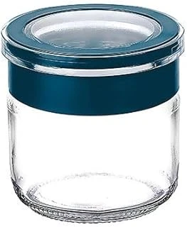 Cam Kavanoz, Cam Saklama Kabı, Sızdırmaz Kaplar (Lacivert, 300 Ml) ürün görseli 1