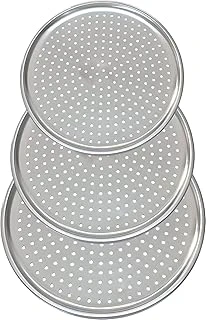 Orret Paslanmaz Çelik Pizza Tepsisi,Delikli Lahmacun Pizza Tavası,Fırın Tepisisi (32 Cm) ürün görseli 1
