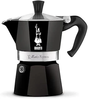 - Moka Express Siyah: 6 Cups Ocak Üstü Espresso Pişirici - 270Ml - Alüminyum Gövde - Güvenlik Valfi - Tüm Ocak Türleri İçin Uygundur (İndüksiyon Hariç) ürün görseli 1