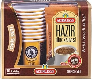 Altıncezve Ofis Seti Hazır Türk Kahvesi Orta (Orta Şekerli) 10' Lu Paket (10 Adet X 9 Gr) ürün görseli 1