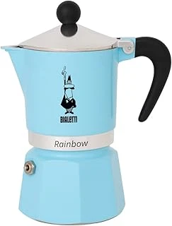 - Rainbow: 6 Cups Ocak Üstü Espresso Pişirici - 250Ml - Renk - Alüminyum Gövde - Güvenlik Valfi - Tüm Ocak Türleri İçin Uygundur (İndüksiyon Hariç) ürün görseli 1