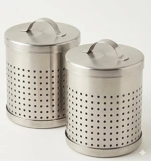 Smartizi 2'Li Büyük Boy Metal Çay Süzgeci Seti (7 X 6.5 Cm) - Paslanmaz Çelik Demlik Kupa Filtresi (2 Adet) ürün görseli 1