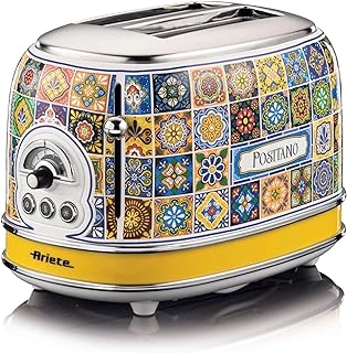 Ariete Positano Ekmek Kızartma Makinesi 2 Dilim 0155/1P - 810 Watt, Metal Gövde, 2 Dilim Kapasite, Buz Çözme, Isıtma, 6 Kızartma Ayarı, Kolay Temizlik, Çıkarılabilir Kırıntı Tepsisi ürün görseli 1