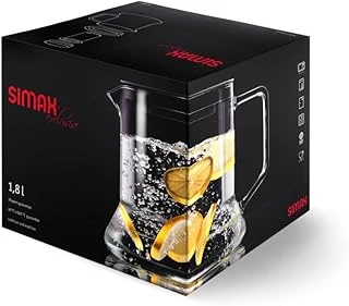 Simax Look Süzgeçli Cam Demlik – 1,8 L – Borosilikat Cam – Metal Süzgeçli – Isıya Dayanıklı ürün görseli 1