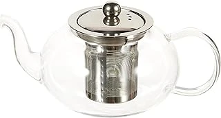 Epinox Cam Bitki Çayı Demliği 600 Ml - Çelik Süzgeçli Demlik ürün görseli 1