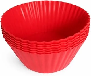 Silikon Muffin Kalıbı, Düz – 6’Lı Paket Isıya Dayanıklı Yapışmaz (1) ürün görseli 1