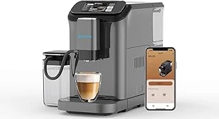 Yasomi Brewsta Ws-D5 Çelik Kahve Öğütücülü, Süt Köpürtücülü, Dokunmatik Ekranlı Full Otomatik Espresso Makinesi (Gri) ürün görseli 1