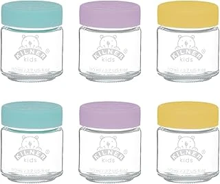 Kilner Silikon Kapaklı Bebek Kavanozları, Bebek Mamasını Dondurmak Veya Isıtmak Için Kap, Dondurucu Mikrodalga Fırına Uygun, Kendi Kendinize Doldurmanız Için Kapaklı Cam Saklama Kapları, 6 X 190 M ürün görseli 1