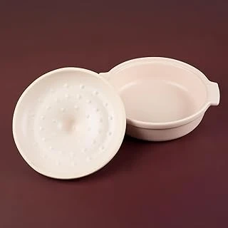 Aryıldız Elissa Kapaklı Karnıyarık Fırın Kabı Mat Beyaz 25 Cm ürün görseli 1