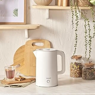 Homend Heatrow Cooltouch 1618H Paslanmaz Çelik El Yakmaz Gövdeli Su Isıtıcısı Beyaz ürün görseli 1