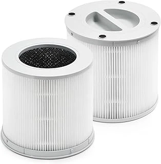 Air Pur-Ifier Ile Uyumlu 4 Kompakt Filtre, H13 True Hepa Filtreli Kompakt, 3 Katmanlı Filtreleme, İnce Ön Filtre Yüksek Verimli Acti-Vated Car-Bon, 2'Li Paket ürün görseli 1
