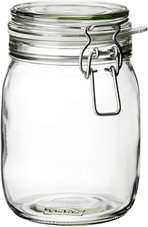Kavanoz Hava Geçirmez Kilitli Kapağa Sahiptir Contalı Aroma Koruyucu A Kalite 1 Lt 17X12 Cm ürün görseli 1