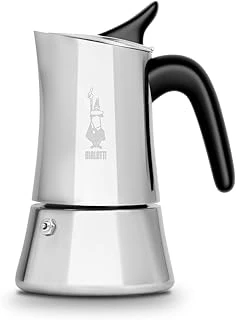 - Moon Exclusive: 4 Cups Ocak Üstü Espresso Pişirici - 170Ml - Gümüş Renk - Paslanmaz Çelik Gövde - Güvenlik Valfi - Tüm Ocak Türleri İçin Uygundur (İndüksiyon Dahil) ürün görseli 1