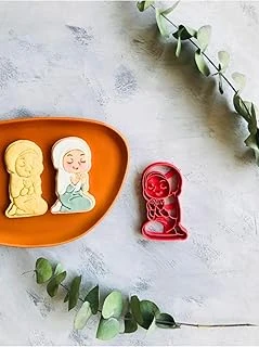Dua Eden Kız 2'Li Set (Desen Çerçeve) Hamur Şekillendirici/Karışık Renk/Kurabiye Kalıbı ürün görseli 1