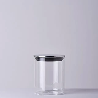 Linens Cam-Metal Kapak 10X10X13 Cm Kavanoz ürün görseli 1