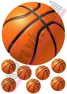 Basketbol 2 Temalı Pasta Kurabiye Üstü Gofret Plaka Baskısı ürün görseli 1