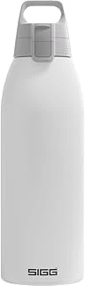 Sigg - Yalıtımlı Içecek Şişesi – Termos Shield Therm One White – Gazlı Içecekler – Sızdırmaz – Bulaşık Makinesinde Yıkanabilir – Bpa Içermez –%90 Geri Dönüştürülmüş Paslanmaz Çelik – Beyaz – 1,5 L ürün görseli 1