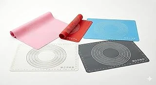 Hamur Açma Matı 50X40 Cm Plastik Kesme Kazıma Aparatı – Silikon Kaymaz Mat + Çok Amaçlı Mutfak Kazıyıcı Seti ürün görseli 1