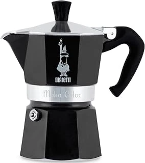 - Moka Express Siyah: 3 Cups Ocak Üstü Espresso Pişirici - 130Ml - Alüminyum Gövde - Güvenlik Valfi - Tüm Ocak Türleri İçin Uygundur (İndüksiyon Hariç) 6Lı Paket ürün görseli 1