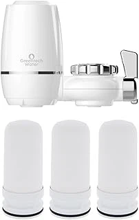 Greentech Water Seramik Filtreli Musluk Ucu Arıtıcı / 3 Adet Seramik Filtreli Kartuş/Gw-D02P2 ürün görseli 1