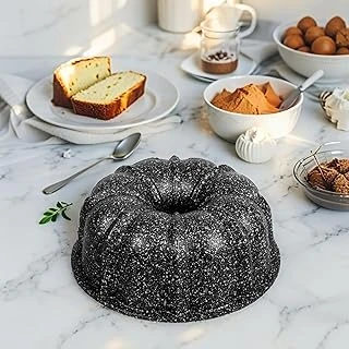 Deconox Thermo Döküm Gövdeli 24Cm Granit Kaplama Klasik Kek Kalıbı, Dilimli Kalıp, Yanmaz Yapışmaz Granit Kaplama Döküm ürün görseli 1