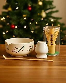 Matchi̇va Matcha Seti (Mathca Çırıpıcı Whisk Mathca Scoop Mathca Kasesi Whisk Tutucu) ürün görseli 1