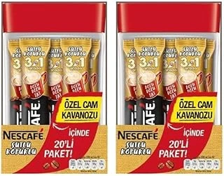 3Ü1 Arada Sütlü Köpüklü 20Li Cam Kavanoz 2Li Paket ürün görseli 1
