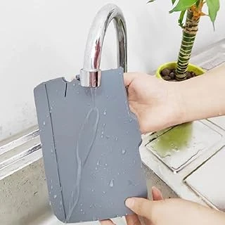 Lavabo İçin Silikon Esnek Mat Musluk Sapı Damlama Tutucu Raf Mutfak Tezgahı Sıçrama Koruma ürün görseli 1