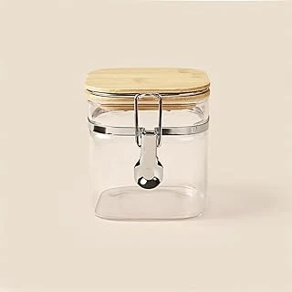 Arow Jacke Kilitli Cam Kavanoz - Şeffaf/Açık Kahverengi - 900 Ml ürün görseli 1