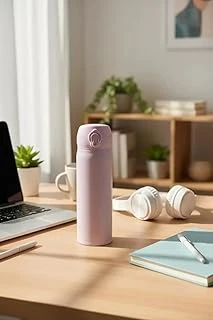 Miniso Klasik Serisi Flip Top Yalıtımlı Termos 450 Ml Pembe, 2019306510104 ürün görseli 1