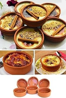 Ucr 6'Lı Sütlaç Çömlek Kase Güveç Seti Fırın Kase Güveç Kabı Sufle Kabı Sütlaçlık Güveç ürün görseli 1